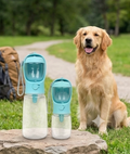 Gourde 2-en-1 Portable pour Chien – Eau & Croquettes